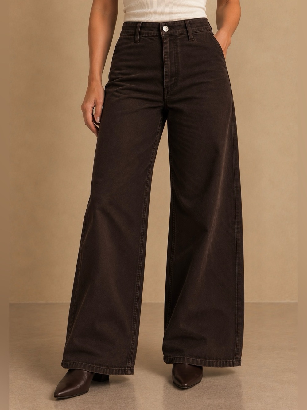 Pistola Penny High Rise Wide Leg Jeans - Size 31